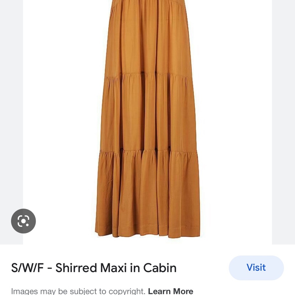 S/W/F Shirred Maxi Dress In Cabin - Picture 4 of 8